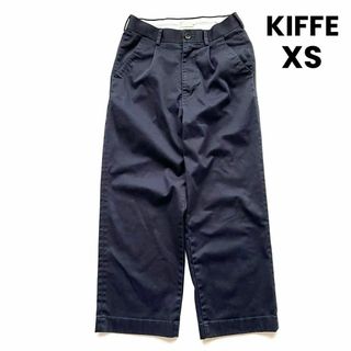 キッフェ(KIFFE)のKIFFE キッフェ ワイドパンツ レディース ネイビー XS チノ スラックス(カジュアルパンツ)