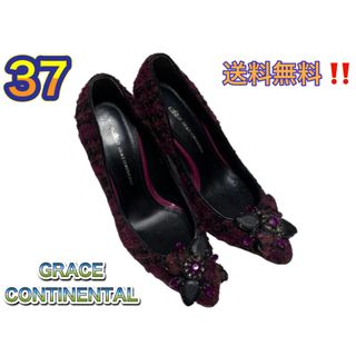 GRACE CONTINENTAL 37 パンプス ポインテッドトゥ 黒