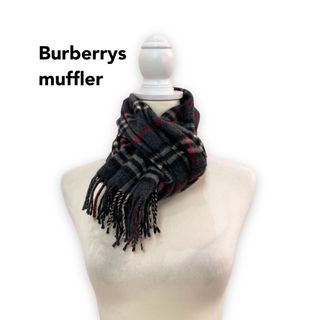 Burberrys バーバリー　マフラー　ノバチェック　ストール　カシミヤ　灰色