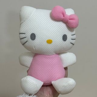 サンリオ(サンリオ)のハローキティ キティー メッシュ ぬいぐるみ ピンク レア レトロ ヴィンテージ(ぬいぐるみ)