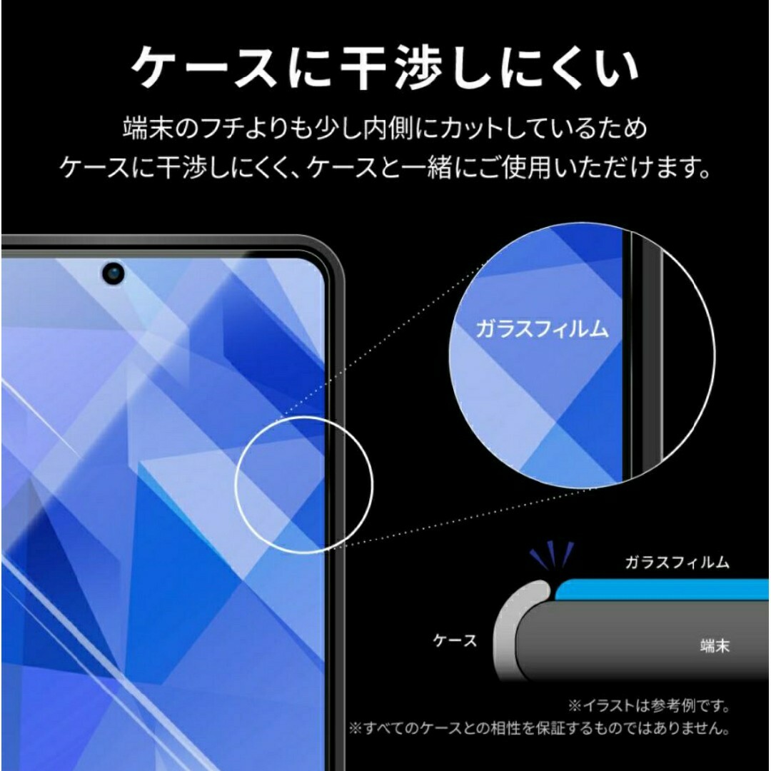 AQUOS R7(SH-52C)ブルーライトカットガラスフィルム 2枚セット スマホ/家電/カメラのスマホアクセサリー(保護フィルム)の商品写真