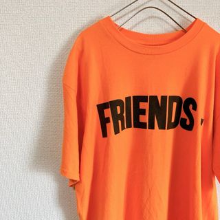 ヴィーローン(VLONE)のVLONE ヴィーロン FRIENDS 半袖T オレンジ Lサイズ(Tシャツ/カットソー(半袖/袖なし))