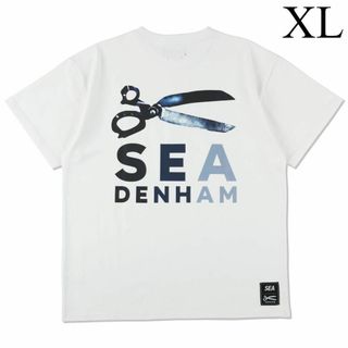 WIND AND SEA - XL　DENHAM x WDS Razor Tee　白　ウィンダンシー　デンハム