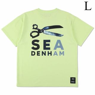 ウィンダンシー(WIND AND SEA)のL　DENHAM x WDS Razor Tee　黄緑　ウィンダンシー　デンハム(Tシャツ/カットソー(半袖/袖なし))