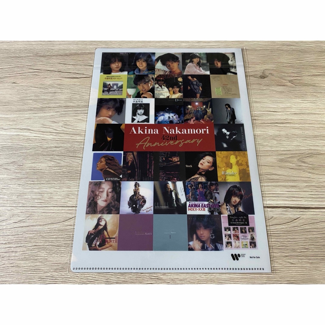 新品未使用 42周年特典クリアファイル 中森明菜 AKINA NAKAMORI 新品未使用 42周年特典クリアファイル 中森明菜 AKINA NAKAMORI