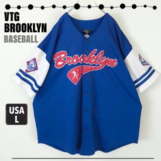 メジャーリーグベースボール(MLB)のブルックリン ベースボールクラブ★Metrop22 ★ゲームシャツ ユニフォーム(Tシャツ/カットソー(半袖/袖なし))