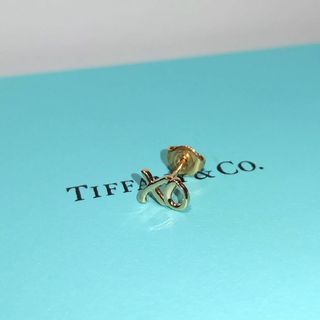 ティファニー(Tiffany & Co.)のTIFFANY ティファニー AU750 ラブ＆キス ピアス 片耳(ピアス)