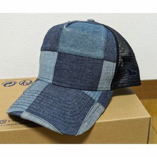 NEW ERA - 美品 NEW ERA  デニム パッチワーク メッシュ ニューエラ