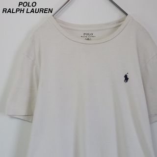 POLO RALPH LAUREN - 【大人気】ポロラルフローレン／Tシャツ　ポニー　刺繍ロゴ　Mサイズ　白T　無地