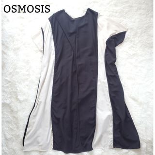 オズモーシス(OSMOSIS)の美品 OSMOSIS オズモーシス 2wayワンピース 半袖 レディース 春夏(ロングワンピース/マキシワンピース)