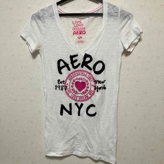 エアロポステール(AEROPOSTALE)のエアロポステール Tシャツ 白 キッズ(Tシャツ/カットソー)