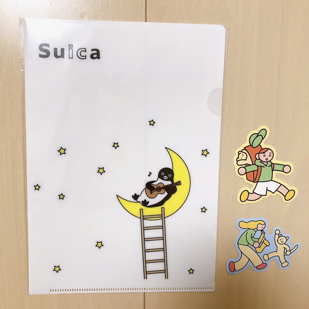 suica ペンギン　クリアファイル　シール エンタメ/ホビーのおもちゃ/ぬいぐるみ(キャラクターグッズ)の商品写真