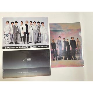 ジャニーズ(Johnny's)の【SixTONES】ストーンズ クリアファイル ３点セット ジャニーズ 公式②(アイドルグッズ)