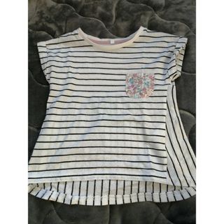 グローバルワーク(GLOBAL WORK)のGLOBAL WORK 半袖Tシャツ ボーダー M 女の子(Tシャツ/カットソー)