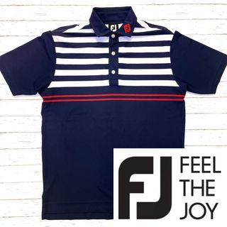 【FEEL THE JOY】フィールザジョイ　メンズ　ゴルフ　ポロシャツ (L)(ポロシャツ)