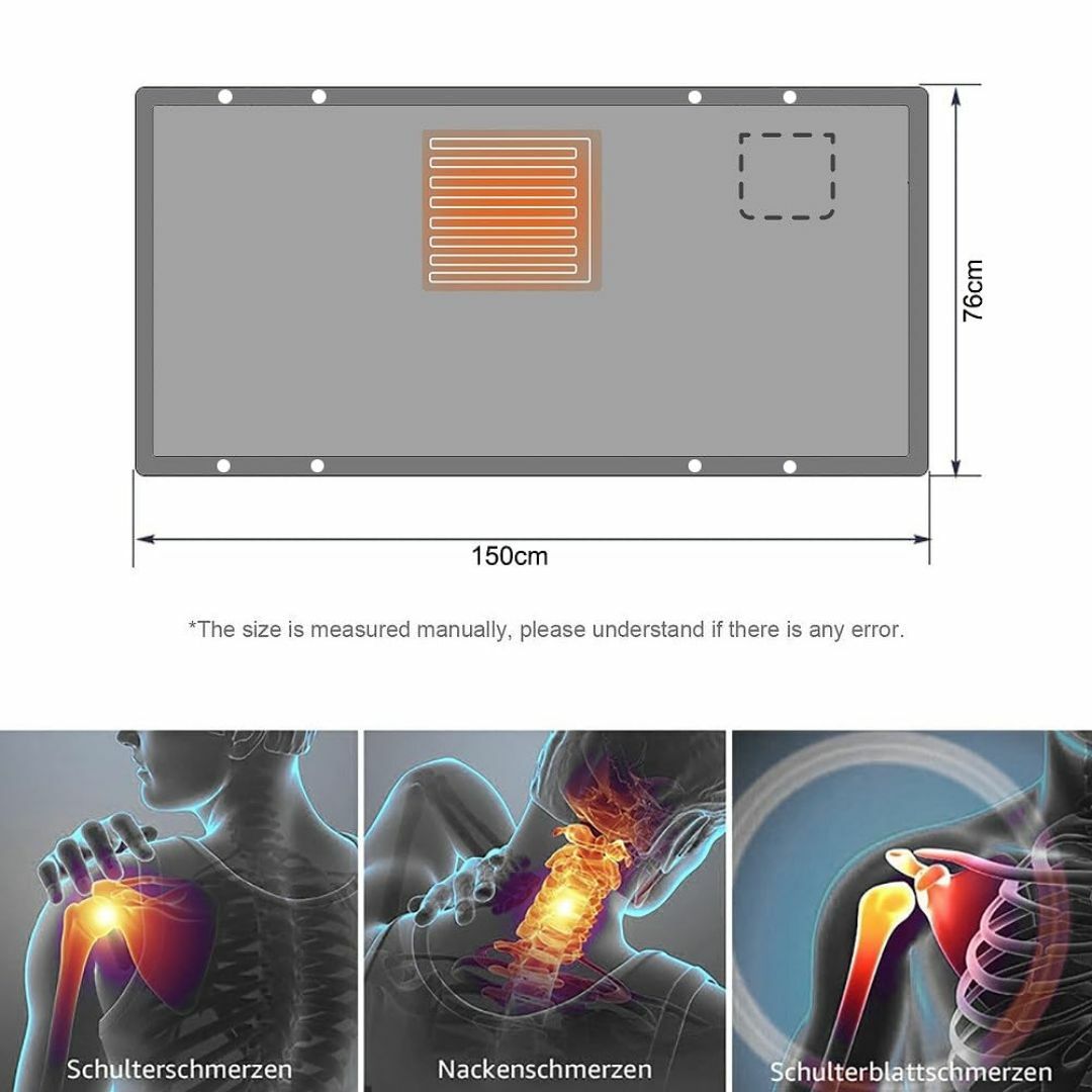 USBブランケット 電気毛布 Electric Blanket(ｸﾞﾚｰ) スマホ/家電/カメラの冷暖房/空調(その他)の商品写真