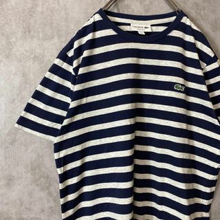 ラコステ(LACOSTE)の【マルチボーダー、リンガーTシャツ】LACOSTEワンポイント刺繍ロゴTシャツ(Tシャツ/カットソー(半袖/袖なし))