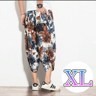 【早割りsale中】　メンズ　パンツ　ＸＬ　カジュアル　ゆったり　サルエルパンツ(サルエルパンツ)