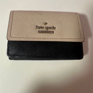 kate spade new york - ケイトスペード　三つ折り財布　ミニウォレット　ブラック　ベージュ