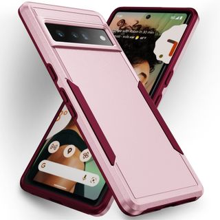 ［軽量&耐衝撃◯] Google Pixel 7a スマホケース/ピンク×レッド(Androidケース)