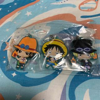 ワンピース(ONE PIECE)のワンピース ONE PIECE ガチャガチャラバスト エース サボ ルフィ (ストラップ)