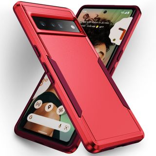 ［軽量&耐衝撃◯] Google Pixel 7a スマホケース/レッド×レッド(Androidケース)