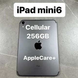 アップル(Apple)のiPad mini 6 256GB Cellular スペースグレー Care+(タブレット)