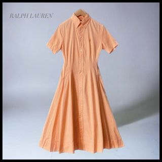 ラルフローレン(Ralph Lauren)の【RALPH LAUREN】 ウエストタックフレアシャツワンピース(ロングワンピース/マキシワンピース)