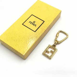 美品 FENDI ズッカ ゴールド キーホルダー(キーホルダー)