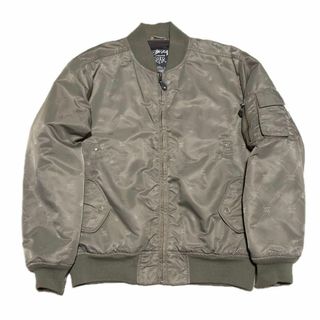 STUSSY モノグラム ma-1 L THERMOLITE(ミリタリージャケット)