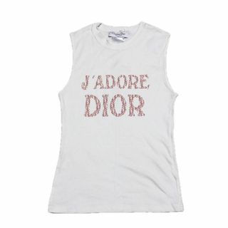 DIOR JADORE タンクトップ ノースリーブ コットン トロッター(Tシャツ(半袖/袖なし))