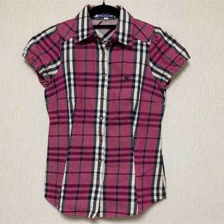 バーバリーブルーレーベル(BURBERRY BLUE LABEL)のBURBERRY バーバリー ブルーレーベル ノバチェック コットン ブラウス(シャツ/ブラウス(半袖/袖なし))