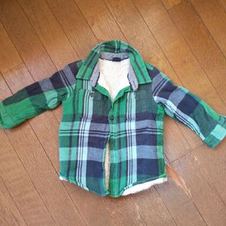 ベビーギャップ(babyGAP)のbabygap チェック柄アウター 90(ジャケット/上着)