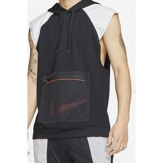 ナイキ(NIKE)のほぼ新品！完売 NIKE ナイキ ノースリーブ パーカー L (パーカー)