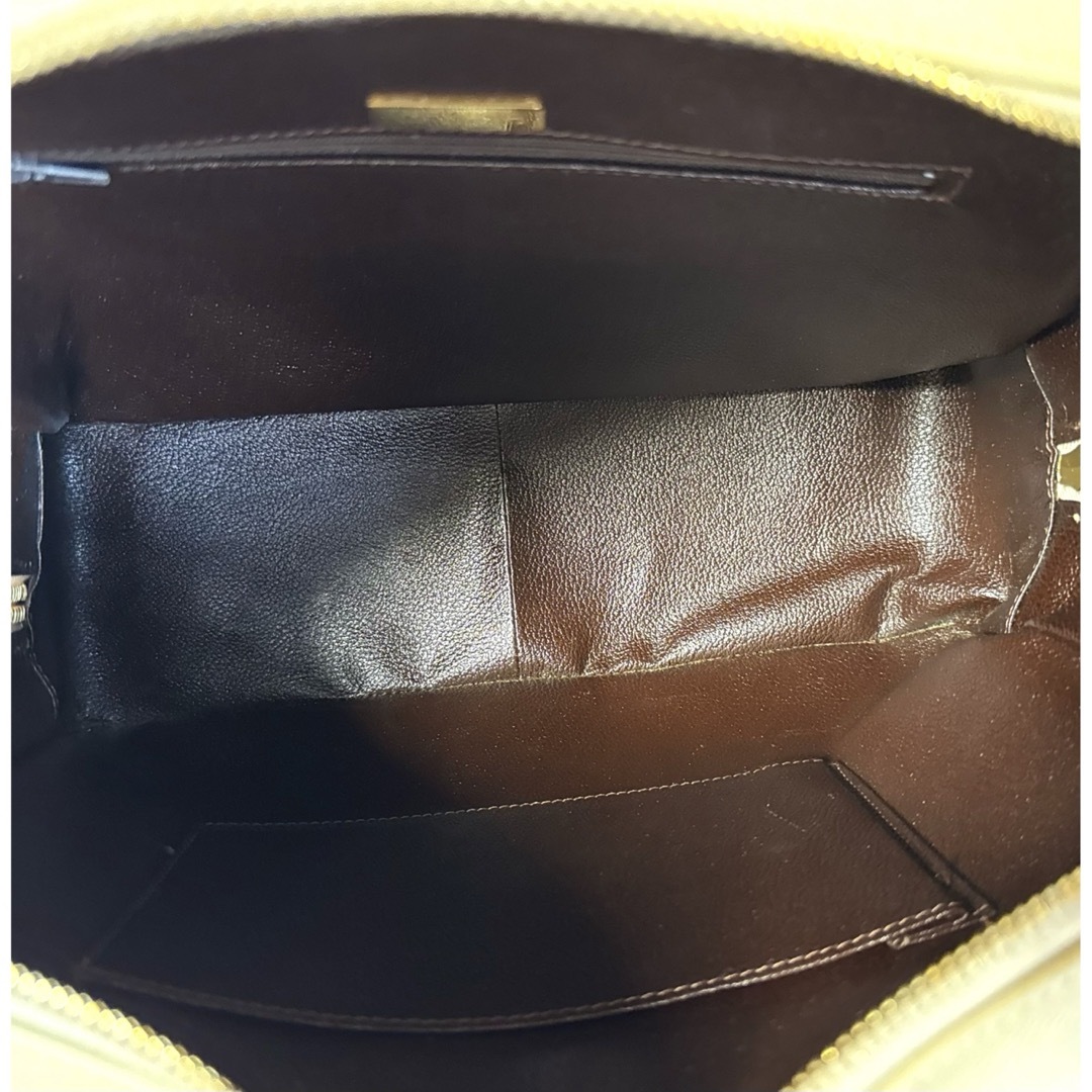 MORABITO】モラビト ベージュ レザー ゴールド金具 ボストンバッグ MORABITO】モラビト ベージュ レザー ゴールド金具 ボストンバッグ