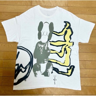 フラグメント(FRAGMENT)のTravis Scott × KAWS × Fragment Tシャツ Lサイズ(Tシャツ/カットソー(半袖/袖なし))