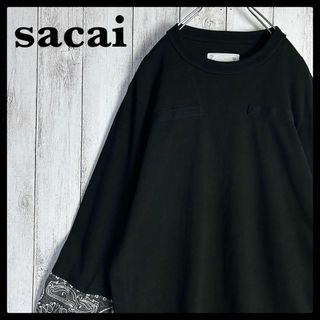 sacai - サカイ sacai☆袖切り替え長袖シャツ ロンT バンダナ ペイズリー