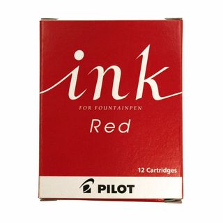 パイロット 万年筆カートリッジ ink レッド 12本 IRF12SR(その他)