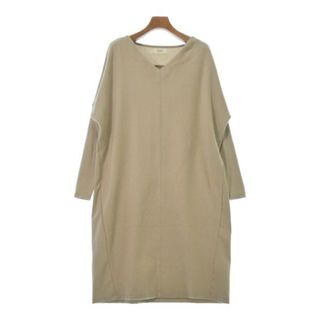 BEAMS HEART ビームスハート ワンピース F ベージュ 【古着】【中古】(ひざ丈ワンピース)