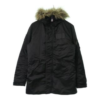 ヒステリックグラマー(HYSTERIC GLAMOUR)のHYSTERIC GLAMOUR ヒステリックグラマー モッズコート L 黒 【古着】【中古】(モッズコート)