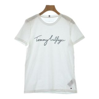 トミーヒルフィガー(TOMMY HILFIGER)のTOMMY HILFIGER トミーヒルフィガー Tシャツ・カットソー XS 白 【古着】【中古】(カットソー(半袖/袖なし))