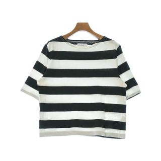 Le minor ルミノア Tシャツ・カットソー -(M位) 黒x白(ボーダー) 【古着】【中古】