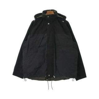 サカイ(sacai)のsacai サカイ ミリタリーブルゾン 1(S位) 黒 【古着】【中古】(ミリタリージャケット)