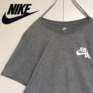 ナイキ(NIKE)の【薄手素材】ナイキ　JUST DO IT プリントTシャツ　グレーA1064(Tシャツ/カットソー(半袖/袖なし))