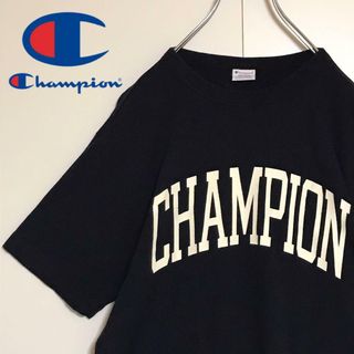 チャンピオン(Champion)の【美品】チャンピオン　人気アーチロゴTシャツ　なめらか素材　A1062(Tシャツ/カットソー(半袖/袖なし))