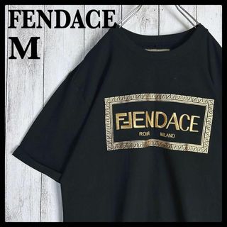 フェンディ×ヴェルサーチ☆ビッグロゴ刺繍入りTシャツ フェンダーチェ 鑑定済み