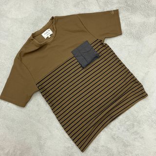 Arnold Palmer Tシャツ ブラウン ボーダー クラシックスタイル