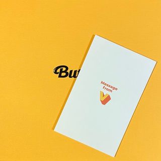 ボウダンショウネンダン(防弾少年団(BTS))のBTS CD BUTTER メッセージカード ☆ V テヒョン テテ(アイドルグッズ)