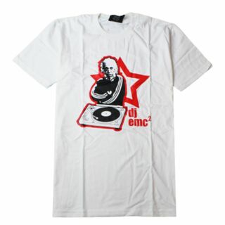 新品 アインシュタイン おもしろ Tシャツ urt-0008/M～XL　ホワイト(Tシャツ/カットソー(半袖/袖なし))