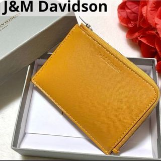 ジェイアンドエムデヴィッドソン(J&M DAVIDSON)の【新品】 J&M Davidson 本革 コインケース カードケース マスタード(コインケース)